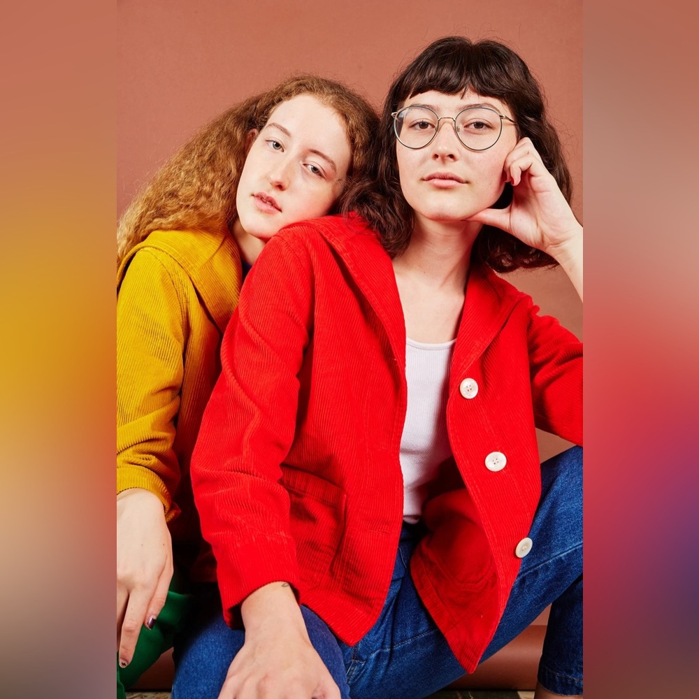 Big Bud Press red corduroy sailor jacket